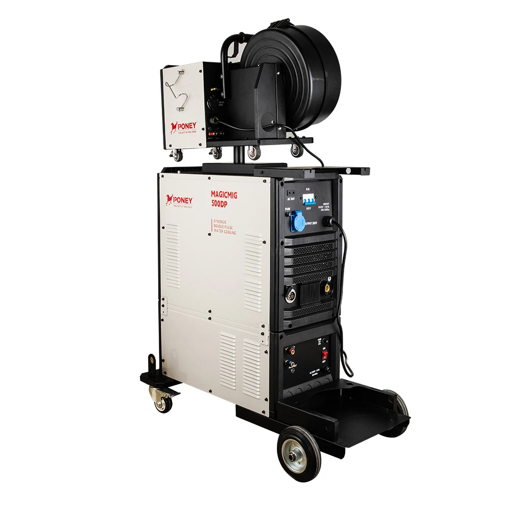 Poney Brand MIG 350DP Aluminium Welding Machine Mig Welding Machine 500 Amp Double Pulse 3PH 380V MIG IGBT