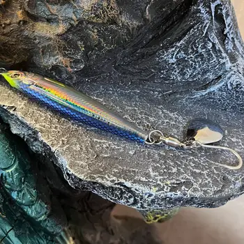 UV Metal Jig Lure Spinner Bait with Hooks for Mackerel Sea Fishing Shore Casting 60g 80g – Metal Jig – view 5