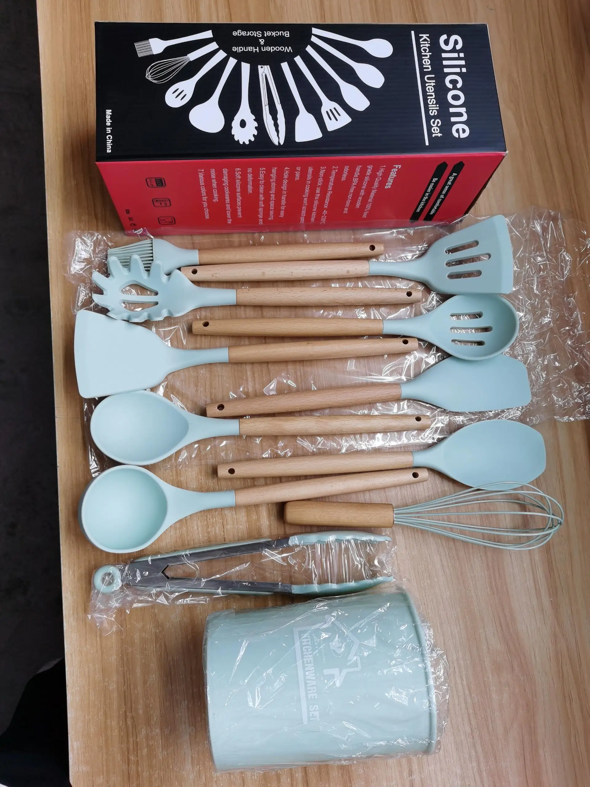 12 Piece 38pcs Nonsti Kitchen Cooking Utensil Set Colorful Cooking Kit