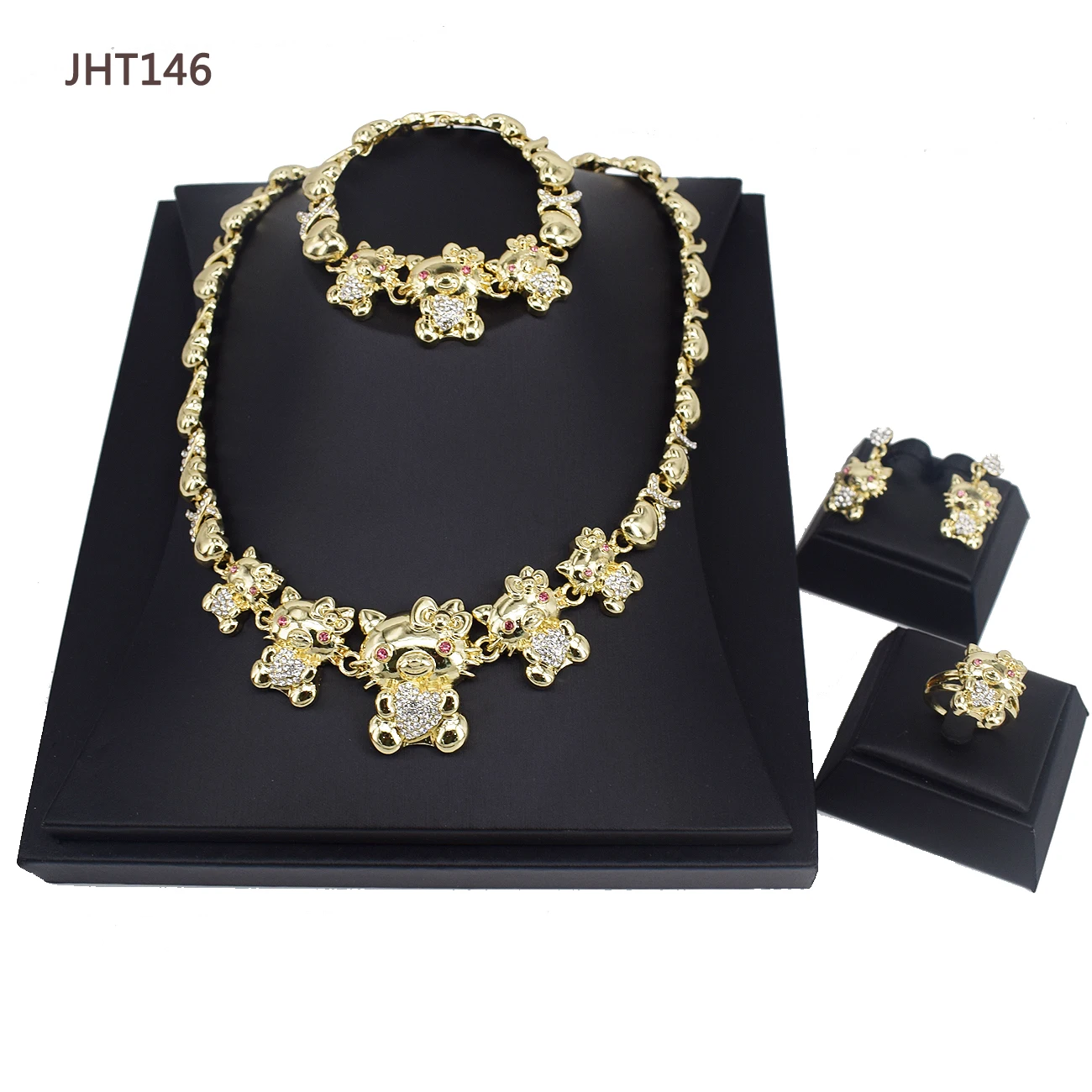 Jht146 Wholesale Jewelry Set 18k Gold 