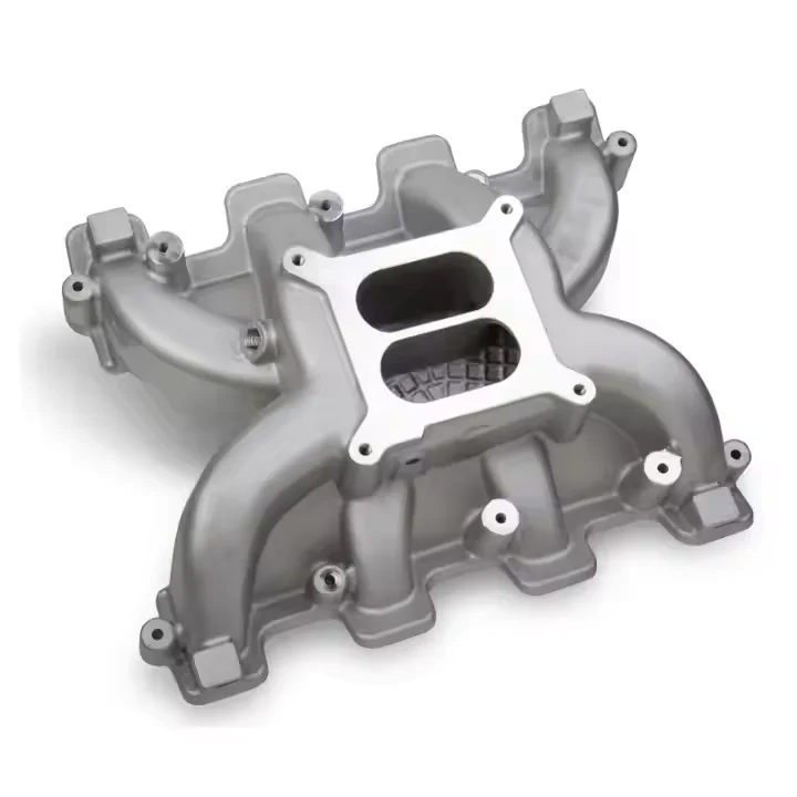 Heavy Duty Foundry Auto Parts Aluminum Engine Intake Manifold for Machinery Gravity Casting Service