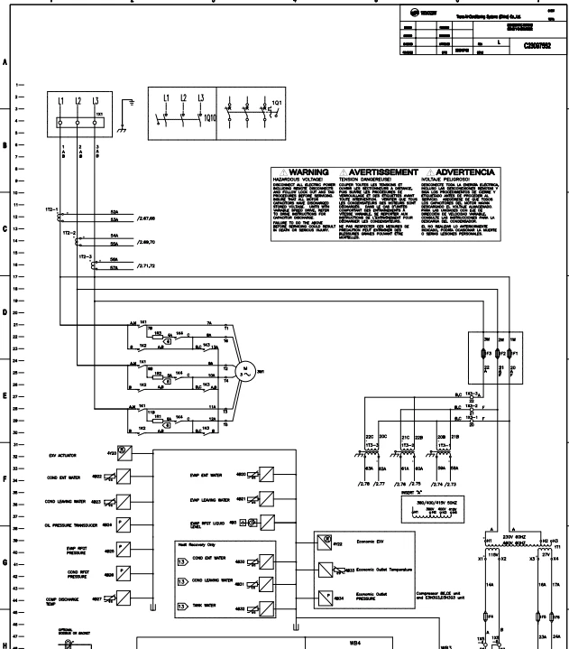 TRANE High Cop Dual Compressors Dual Circuit Water Cooled Screw