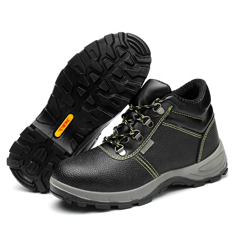Zapatos de seguridad para el trabajo para hombre, botas con punta de hierro  y placa de hierro, zapatos de seguridad de cuero de vaca, precio barato,