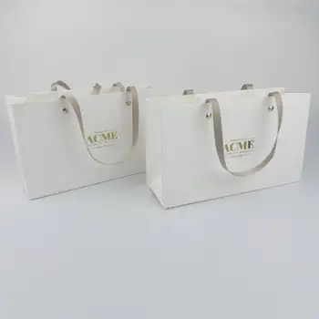 Custom Luxury Jewelry Shopping Retail Gift Paper Bag Packaging With Handle for Wedding/Clothing/Cosmetic