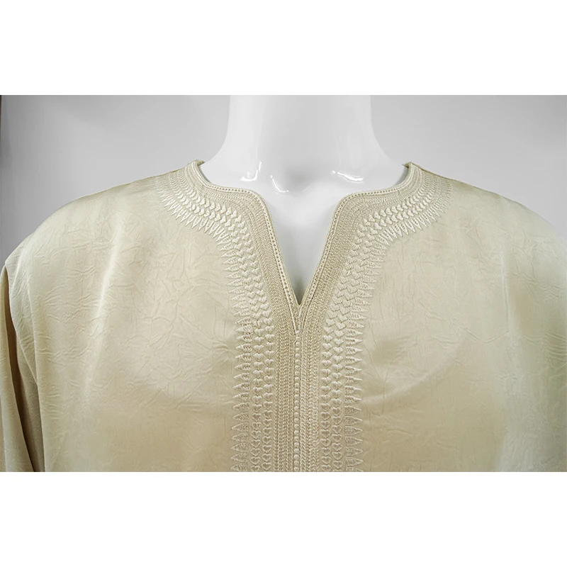 New Classical Traditional Design Thobe Omani Style Polyester Made New Style Islamic Clothing Muslim Men Thobe