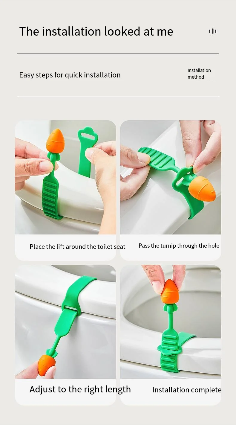 Toilet lid lifter Creative cute toilet seat anti-dirty handle toilet lid lifter supplier