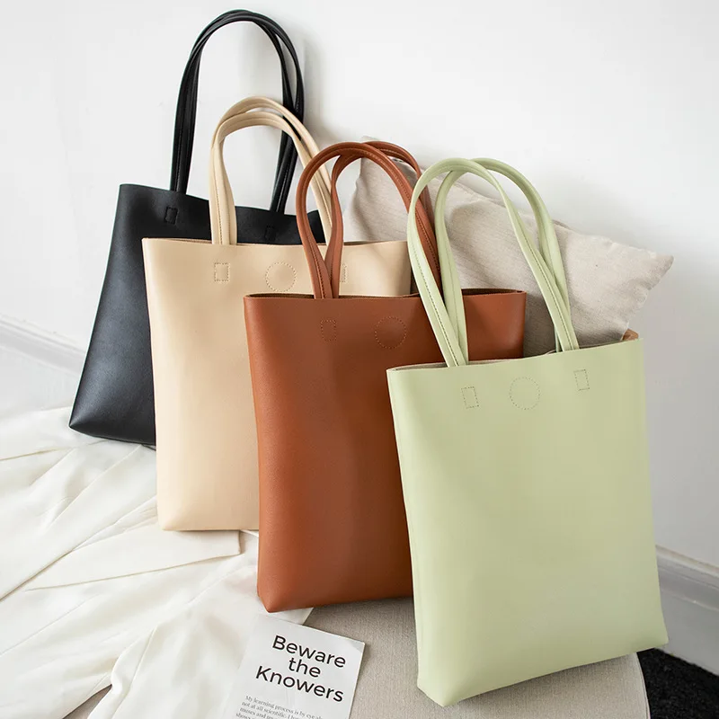 Wholesale Female Bag New Fashion Ladies Shoulder Handbag Square Bag Solid Tote  Hand Bags From m.