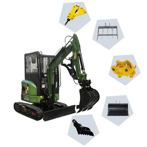 Small Micro Crawler Bagger Digger Mini Excavators Machine 2 Ton Mini Excavator