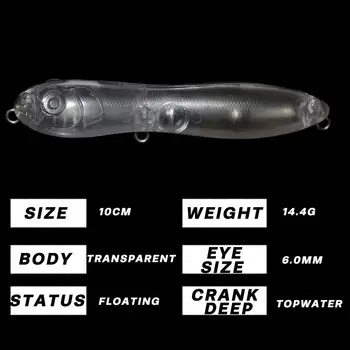 Saltwater Long Cast Topwater Floating Pencil Stick Bait Walk The Dog Lure, 10cm 14.8g Bionic Hard Fishing Tackle – Popper – view 3