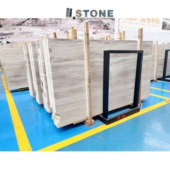 Foshan Made wood white marble for flooring and projects