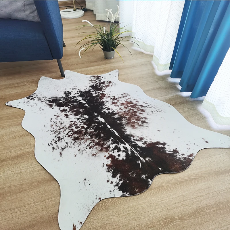 Faux Cowhide Rug Large Cow Print Area Rug For A Western Boho Decor Free Animal Hide Carpet Buy