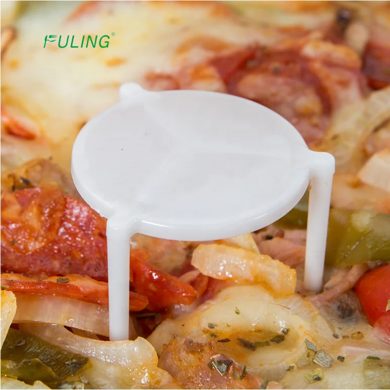 White Pizza Tripod Plastic Pizza Box Stand Spacer Table Supports pp Saver Stand Pizza Toppers