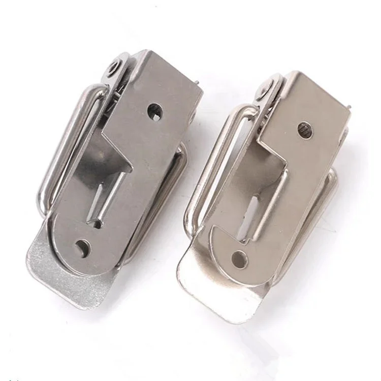 2 Pezzi Chiusura A Molla In Acciaio Inox Per Mobile - Hasp E Lucchetto Per Armadietti E Cassetti