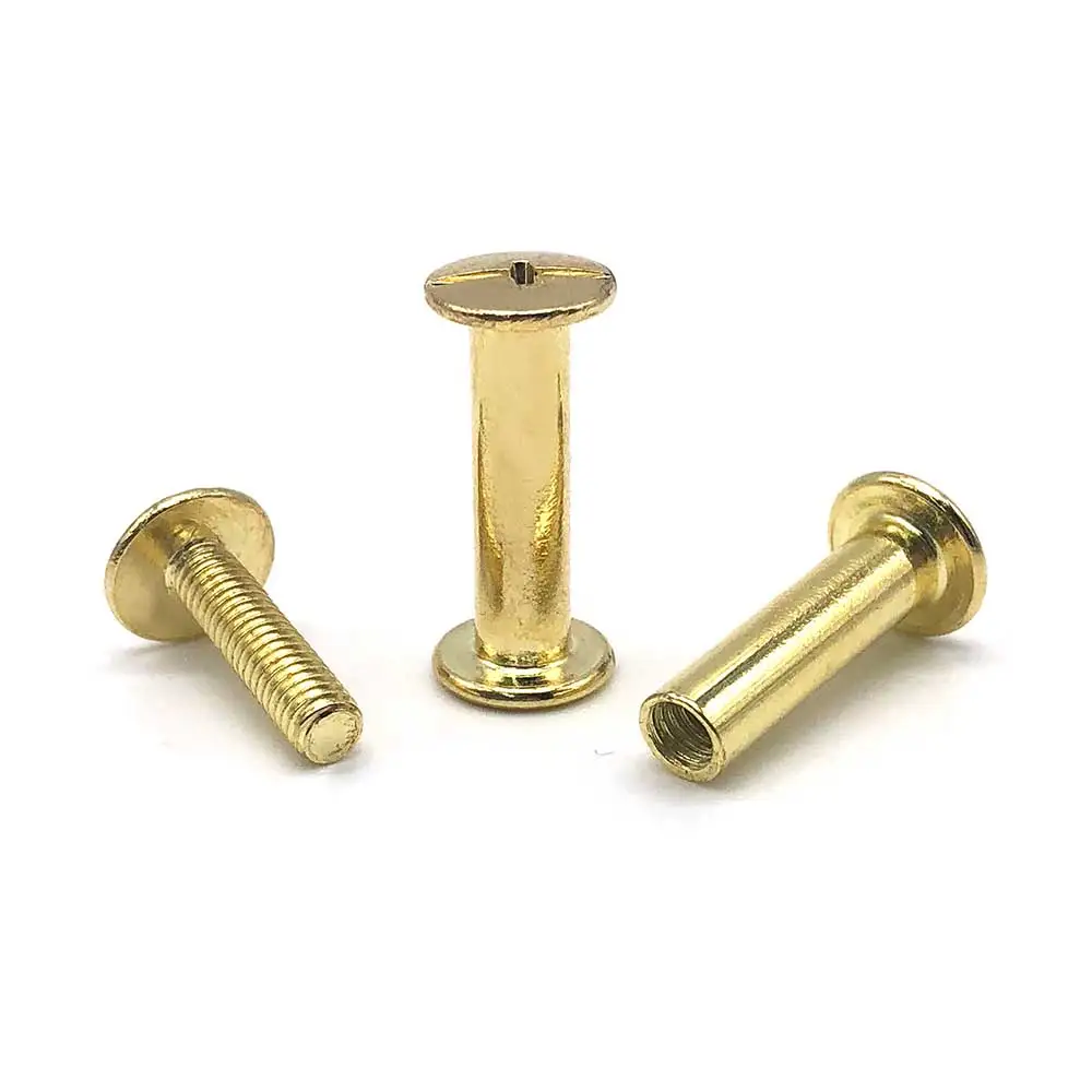 Chicago Screws 1/4 Inch Black M2 M3 M4 M5 M6 Belt Male Female Aluminum Brass Binding Bolt Diameter Chicago Screws