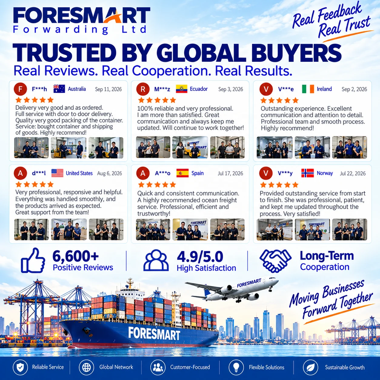Sea Freight Forwarder Shipping Agent Logistics Service Ship China to Brazil Suriname Chile El Salvador Nicaragua Guyana Panama