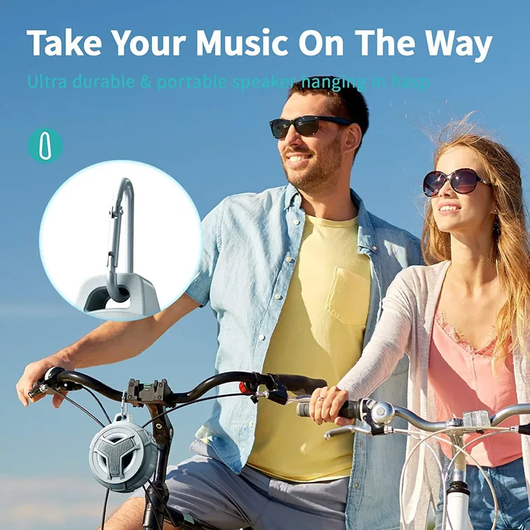 Mini Portable IPX7 Waterproof LED Shower Speaker Deep Bass Outdoor Wireless TWS Speaker