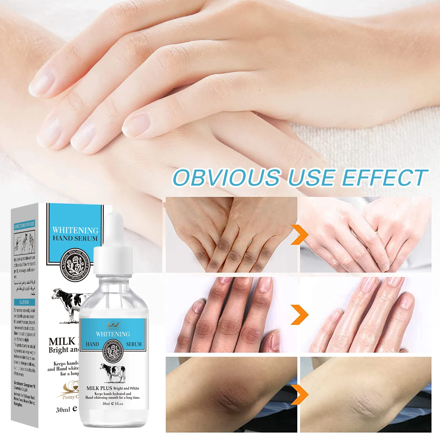 Private Label Organic Milk Serum 5 Days Dark Knuckle Eraser Oil Remover Moisturizing Brightening Whitening Serum