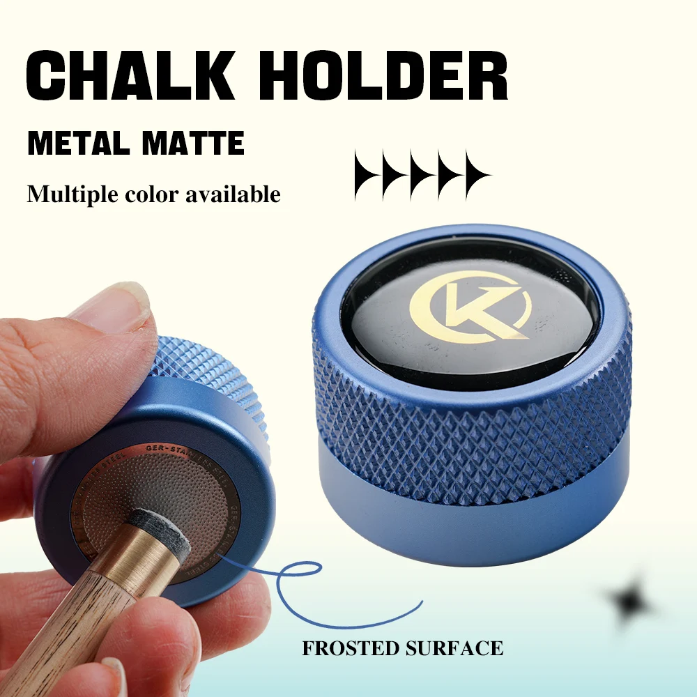 Porte-Craie Rond KONLLEN Pour Queue De Billard – Métal, 22 Mm, Antidérapant, Avec Tournevis Hexagonal