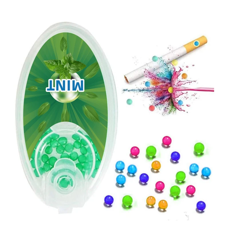 Wholesale Customized Menthol Cigarettes Crush Ball Flavored Beads  Cigarettes Smoking Pop Beads Ball for Cigarette Holder Filter