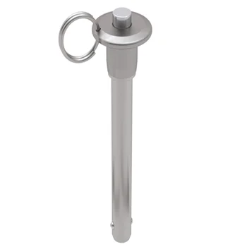Custom marine Stainless steel Button handle long types pull quick release spring loaded locking pin