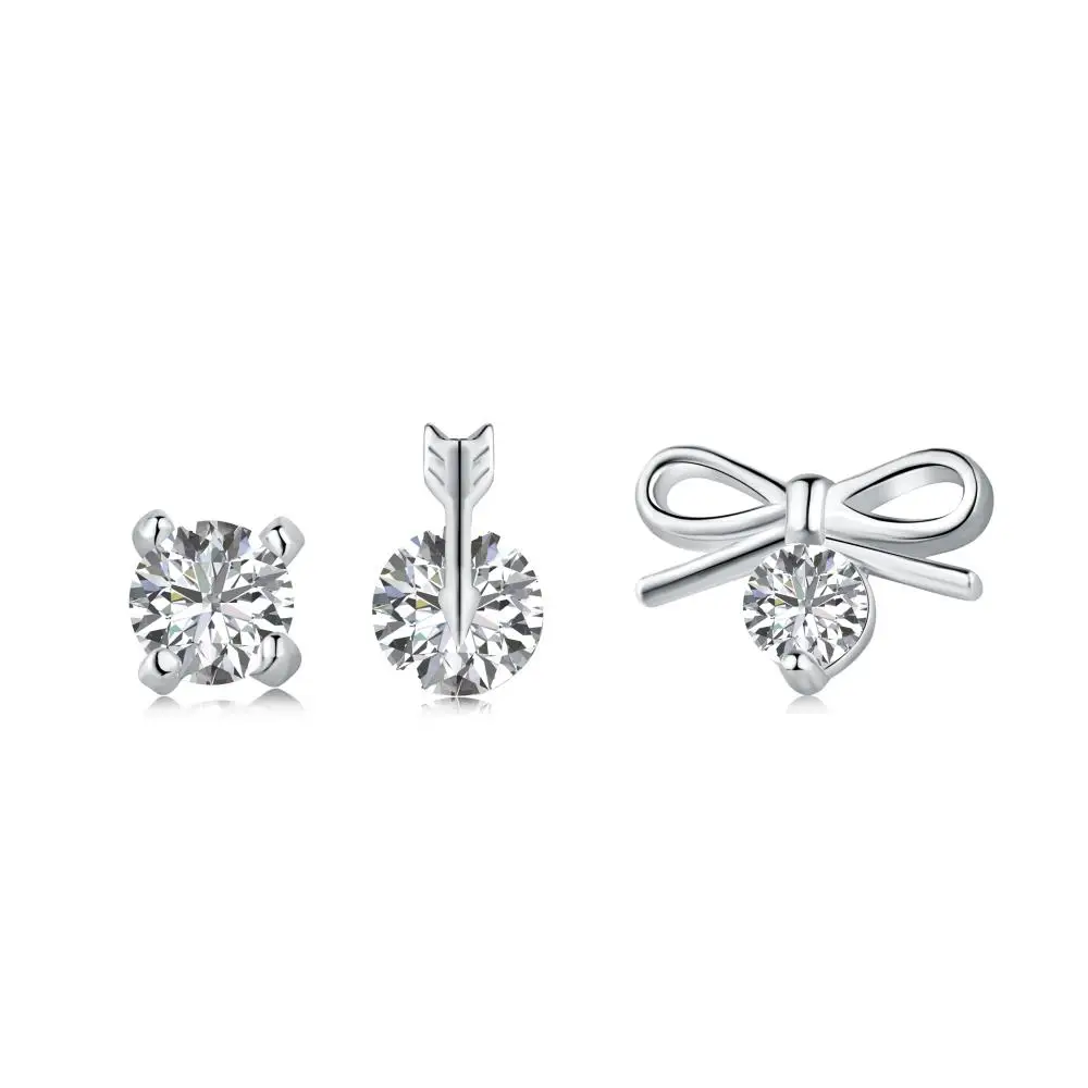 KAKODIY Best Sellers 18K Gold Plated Heart Earrings Accessories Women Engagement Silver 925 Stud Earrings Set detail 2