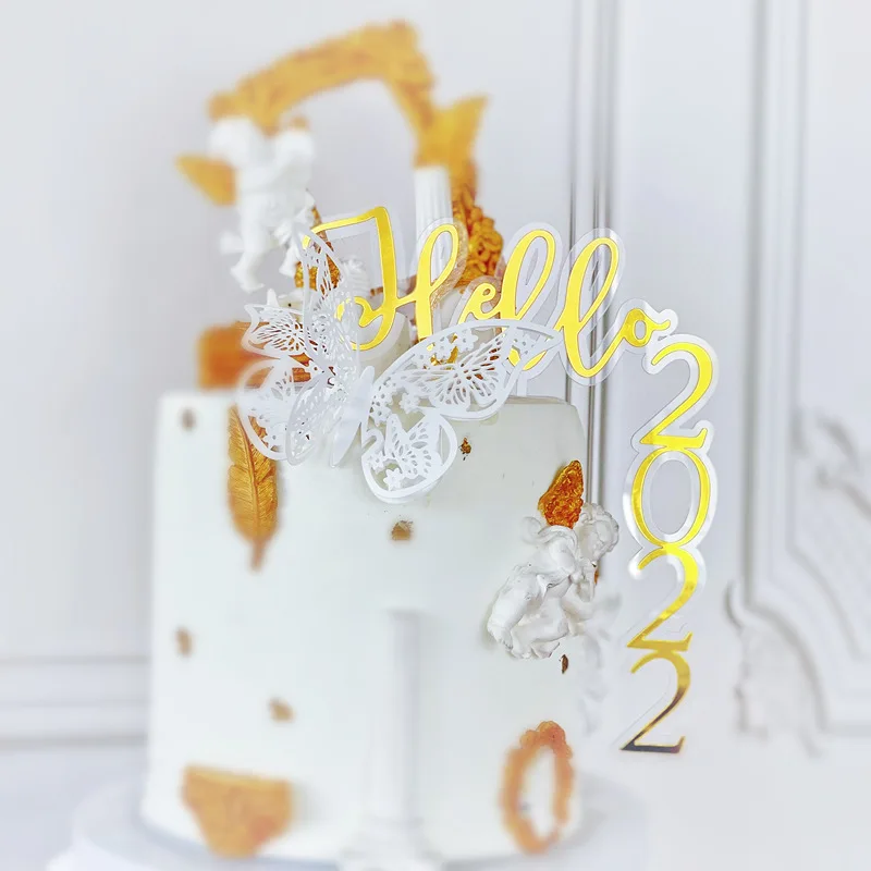 Decoration De Gateau En Forme De Joyeux Anniversaire 10 Pieces Double Couche Plug Hello 22 Acrylique Garniture De Gateau Du Nouvel An Buy Heureux Nouvel An Gateau Topper Gateau D Anniversaire Decore Acrylique Gateau Topper Product On Alibaba Com