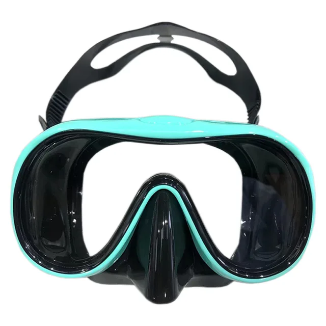 New diving goggles large frame high definition adult snorkeling mask tempered glass liquid silicone mask diving equipment