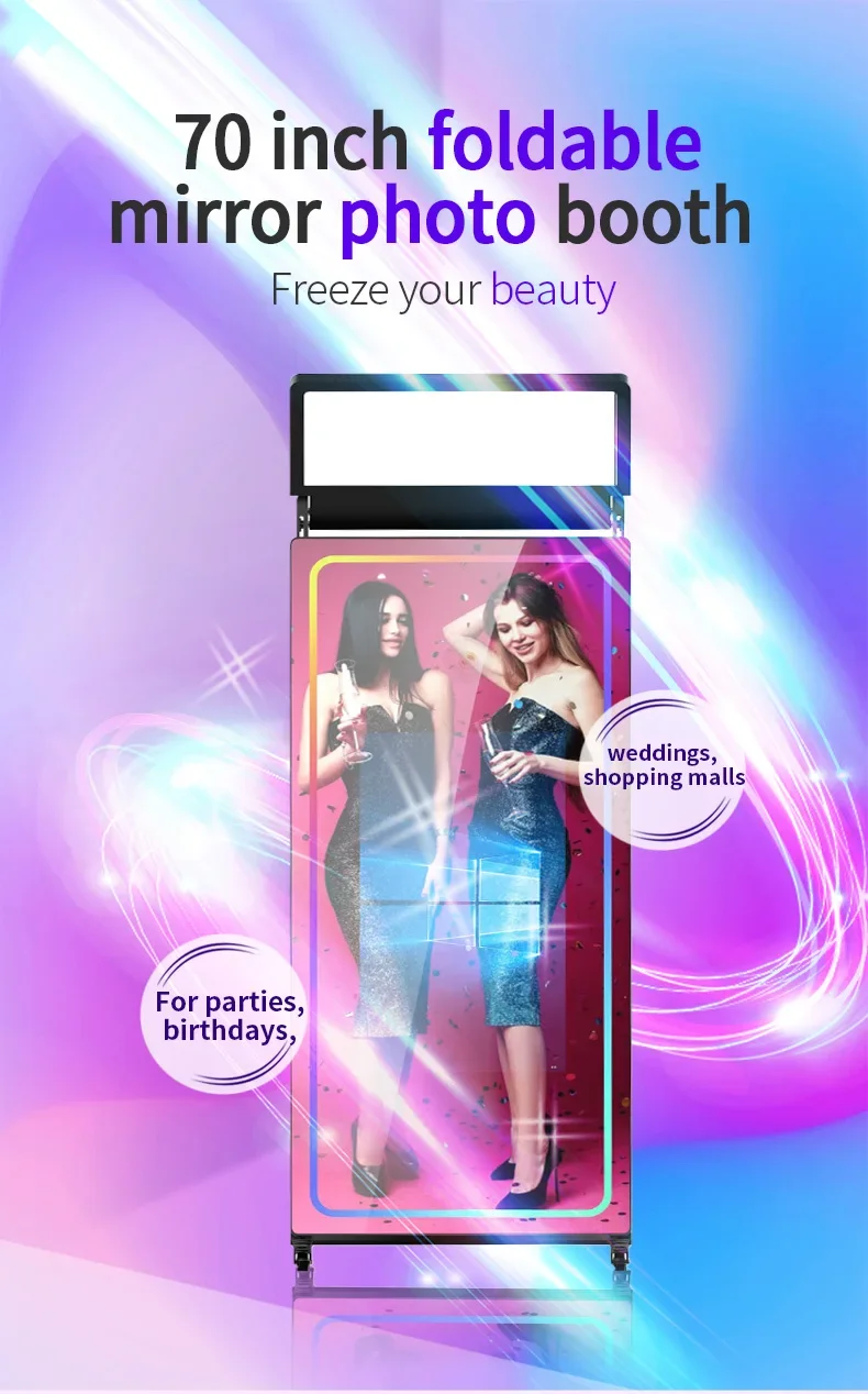 Hot Sale Magic Mirror Photo Booth Compatible With Camera And