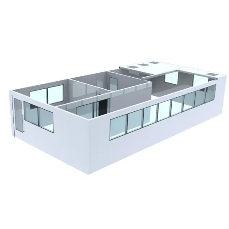 HUAAO GMP Construction Fireproof Wall Ceiling Panel Cleanroom ISO Class 8 Laboratory Hospital Cosmetics Workshop