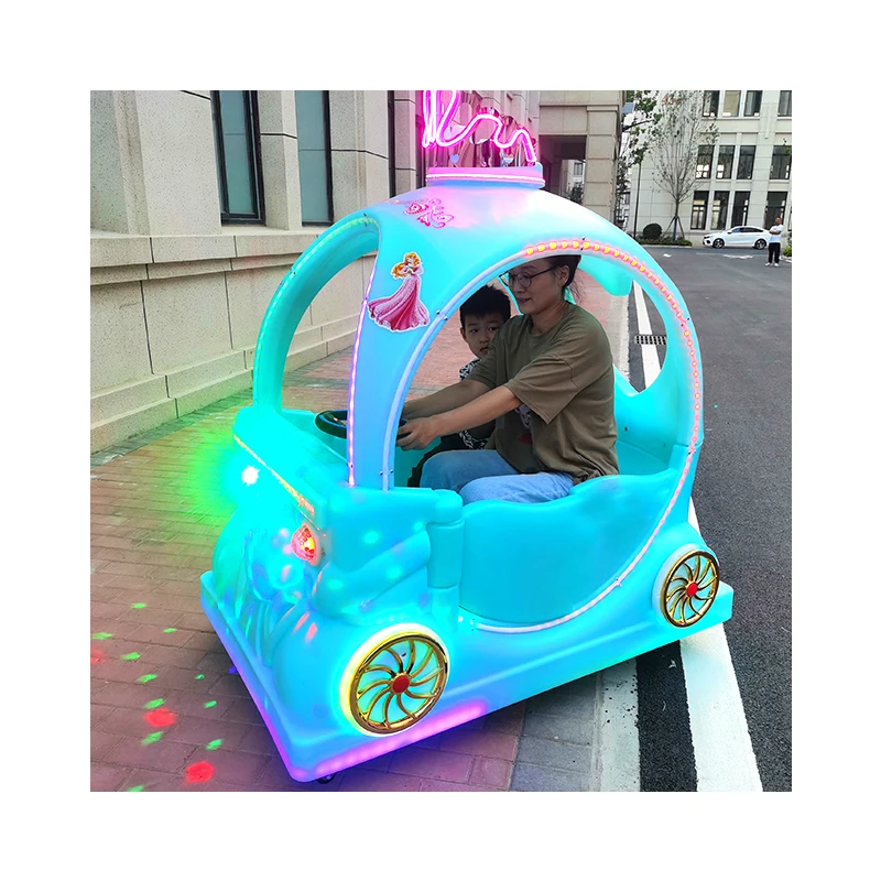 Новый детский Аккумуляторный автомобиль принцесса поплавок Габон для двух человек светоизлучающий электромобиль площадка бампер автомобиля завод оптом