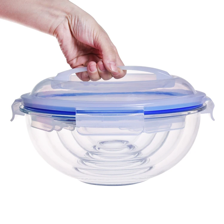 Mixing bowls with plastic lids, Microwave Bowls