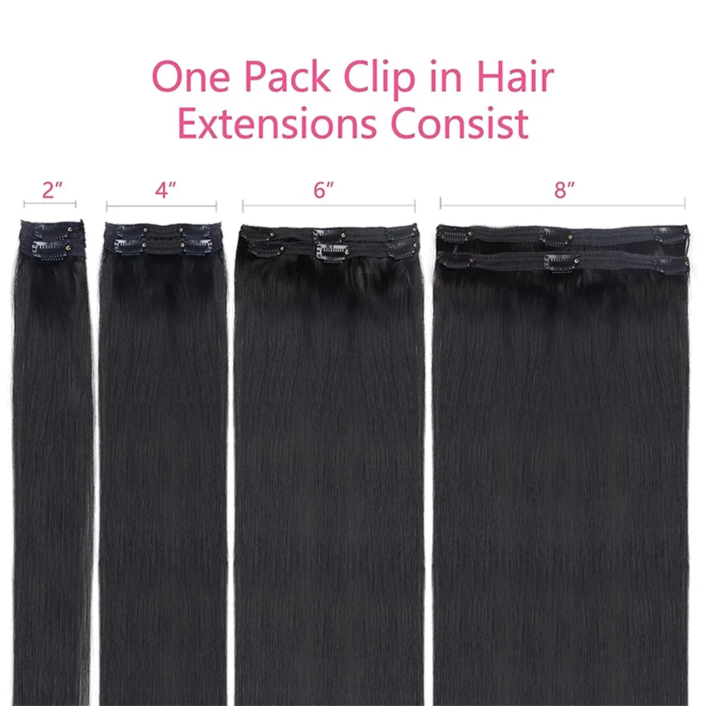 Natürliche Glatte Clip In Extensions Aus 100% Echthaar Remy_voghion.com