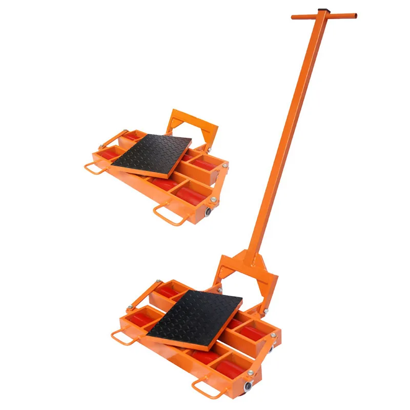Heavy Duty Load Moving Skates Machinery Moving Cargo Trolley Rigger Skates Pallet Container Transport Roller Moving Skates