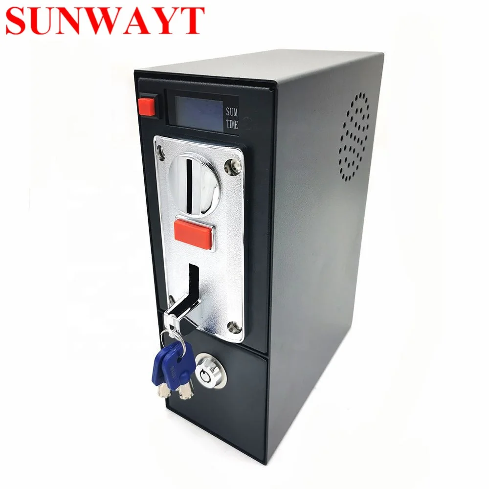 DG600Fコイン式タイマーコントロールボックス、洗濯機用マルチコインセレクターアクセプター付きマッサージチェアサポート6種類のコイン