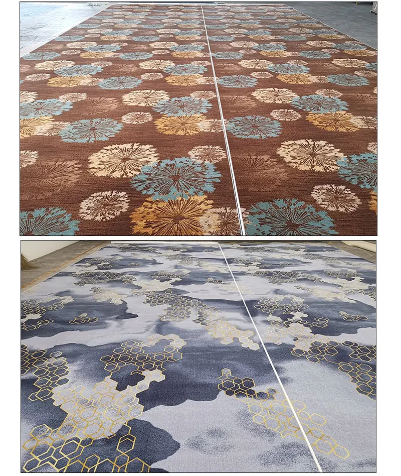 Wholesale Printed Large Design Banquet Hall Hospitality Room Luxury Hotel Carpet for Hotel Wall to Wall Carpet details