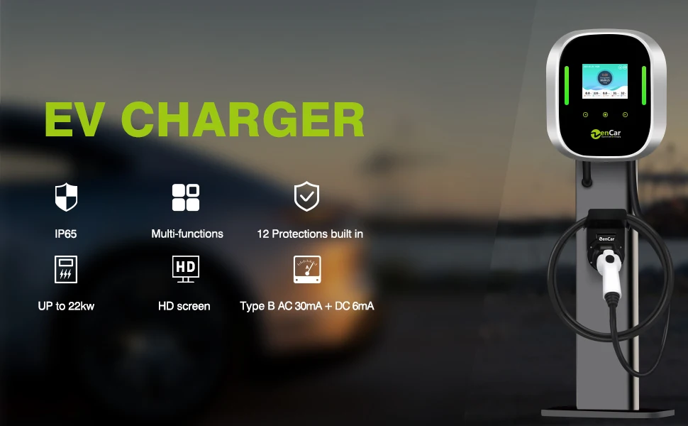 Zencar 32a 40a Intelligent Electric Vehicle Wall Charger Home Ev