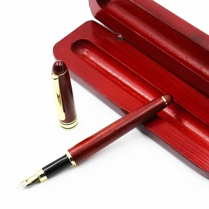 Manufacture Wholesales Luxury Pen Writing Set  Hot Sales Wood Fountain Pen with Wood Box