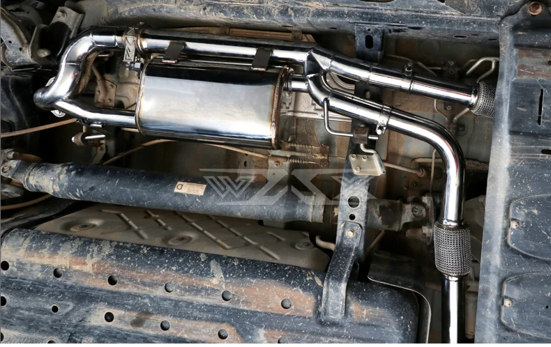 Racing Stainless Catback Valved Exhaust for Nissan Patrol Y62 2016-2022 Exhaust System with Dual Muffler Tips