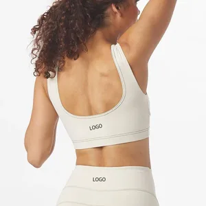 Women's Yoga Sports Bra-Adjustable Racerback Straps Four-Way Stretch Breathable Quick Dry Plus Medium Support for Active Yoga