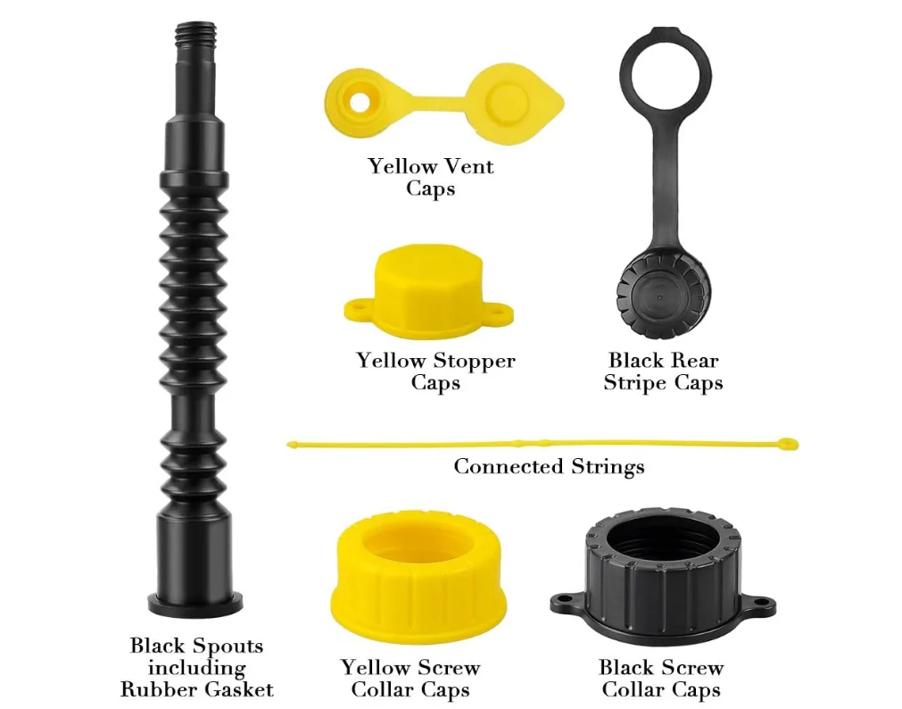 Gas Can Spout Replacement Kit,Abs Plastic Flexible Pour Nozzle &vent