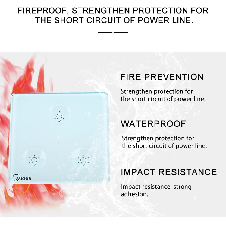 Customized smart touch switches are widely used in lighting LED socket touch switches