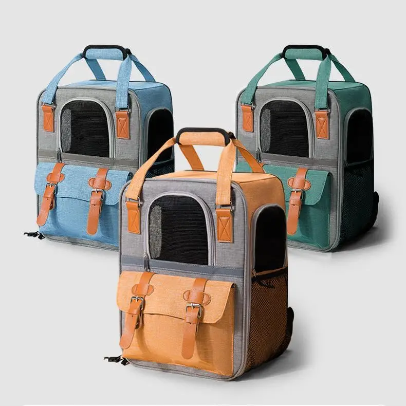 Sac à dos Oxford étanche pour animaux de compagnie, vente en gros, sacs de grande capacité, sac à dos de Transport pour chat et chien