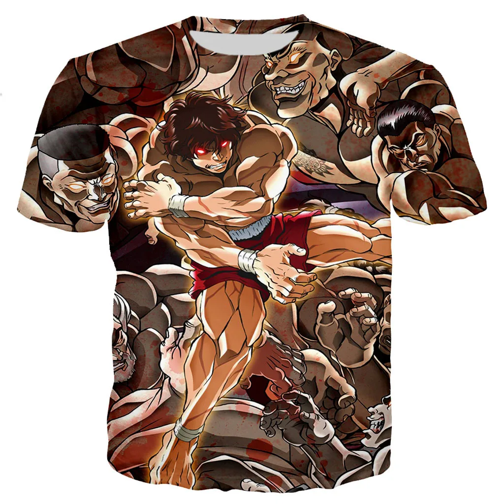 2023 mais novo anime baki hanma moda verão homem tanque sem mangas  primavera harajuku personalidade 3d impresso praia topos t 6xl - AliExpress