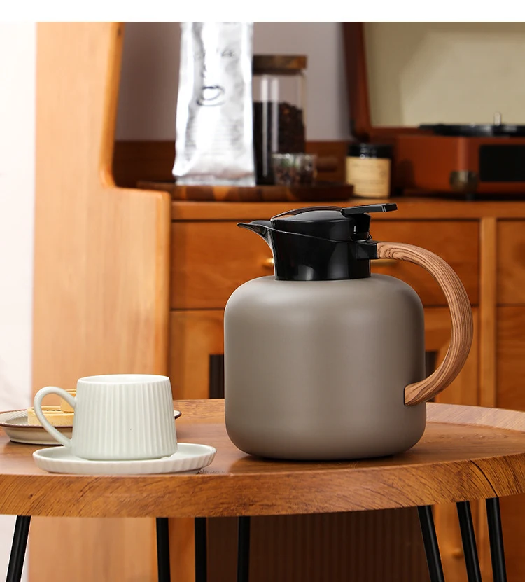 Fashion Modern Home Stainless Steel 304 Multi Color 2000 ml Portable Car Vaccum Keep Hot Cold Teapot Water Coffee Kettle Pot Set