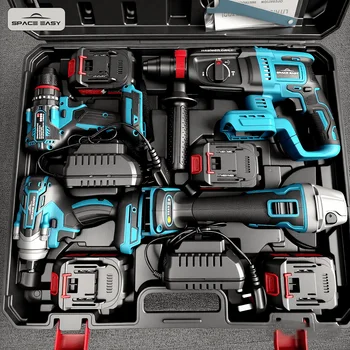 Best Discount Certificated Quality for MKT Cordless Combo Power Tools 4 Kits Set 20v 21v Battery Tool Kit for Professional Use