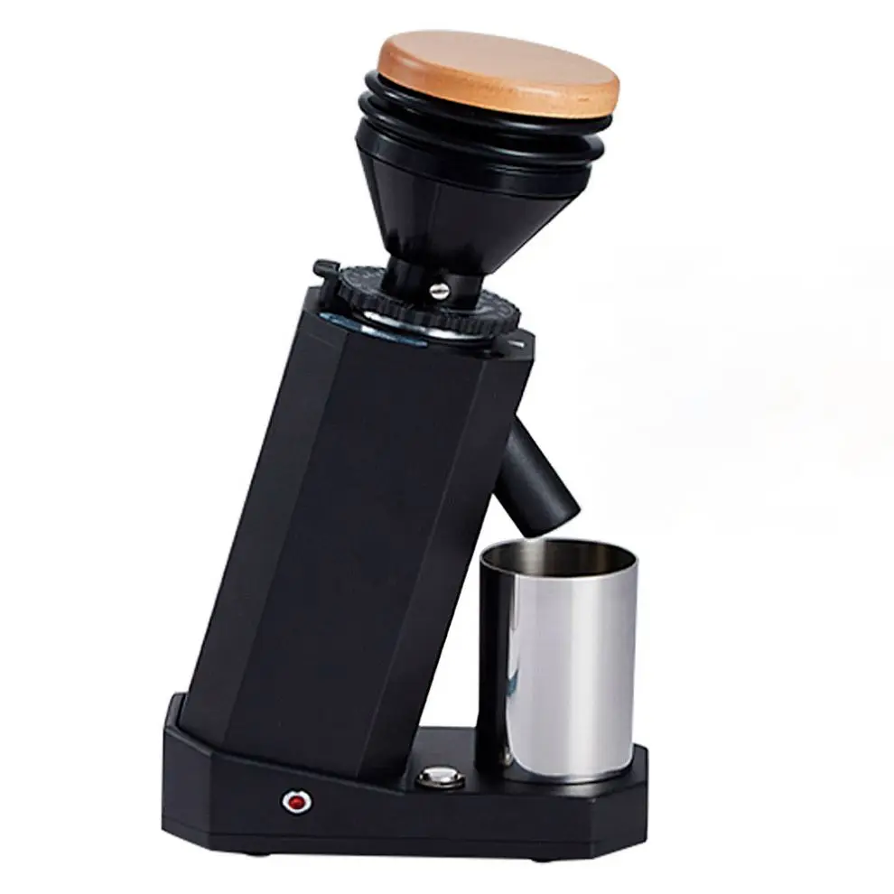 TEBAK 110V/220V Titanium Conical Burr Coffee Grinder Metal Coffee Grinder Household Conical Burr Coffee Bean Grinder Electric