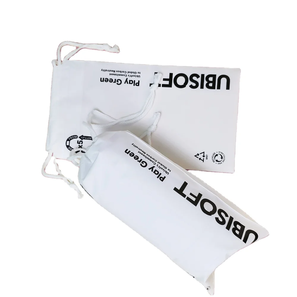 Custom Logo Drawstring Bags Plastic Recycle Bag Eco-friendly Drawstring Bag Waterproof Bundle Pockets Clothing Packaging Accept