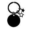 Cercle de trou intérieur de 30 mm + porte-clés + deux étoiles-noir