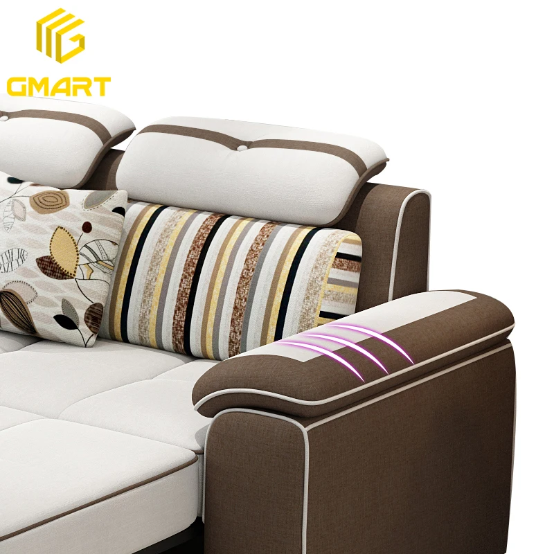 Gmart Modern Design Wohnzimm Model Decorative Pull Button Sofa Table Boy Lip Shaped 2 Seater Transformable Infla Bed Cum Sofa