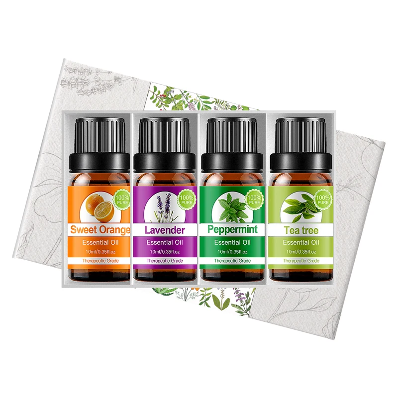 100% Private Label Pure Natural Skin Care Essential Oil Kit Peppermint ...